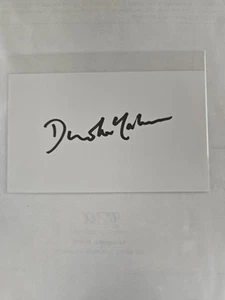 David McCallum (1933 - 2023) Autographed Signed 3x5" Card W/ COA Actor - Picture 1 of 2