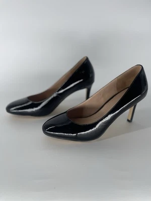 Bomba Gabbie Cole Haan charol negro 80 talla 7 1/2 Foto 1 de 4