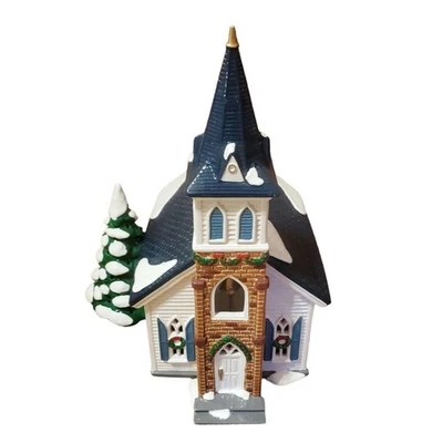 Department 56 Snow Village Wedding Chapel # 54640 (Light not included) - Image 1 of 4