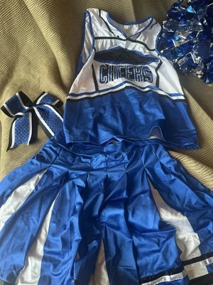 Disfraz de animadora Halloween niña talla pequeña, conjunto de uniforme de animación, traje de animación Foto 1 de 4