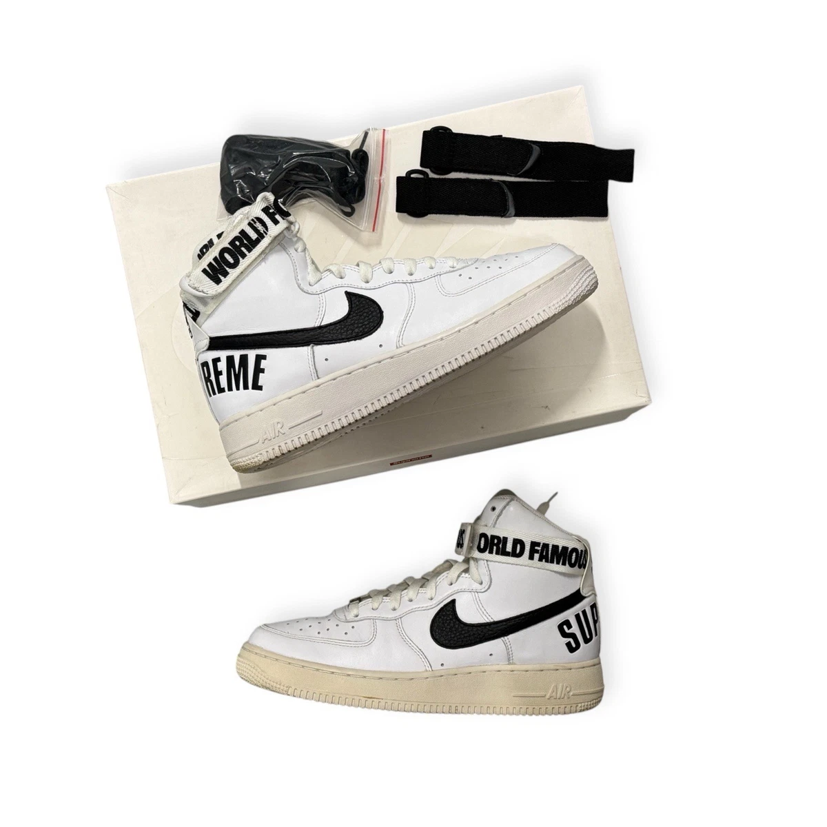 Nike Supreme x Air Force 1 Supreme High White | eBay