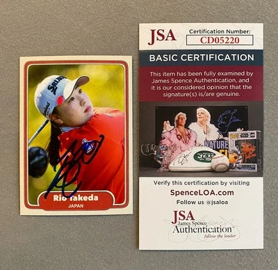 LPGA GOLF STAR RIO TAKEDA AUTOGRAPH TRADING CARD JSA CD05220 - Image 1 of 2