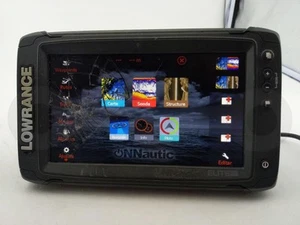 LOWRANCE ELITE 9 TI BOAT CHARTPLOTTER GPS FISHFINDER 9" DISPLAY HEAD UNIT SCREEN - Picture 1 of 7