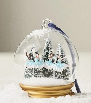 Anthropologie ~ New York City Ballett ~ Schneekugel Ornament ~ Schneeflocken ~ Neu im Karton ~ - Bild 1 von 4