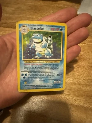 Pokémon TCG Blastoise Holo Card Base Set 2/102 - Image 1 of 4