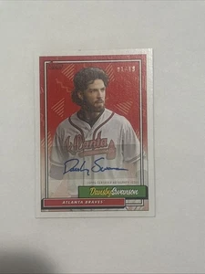 2018 Topps x Bryce Harper 220 Second To None Dansby Swanson Auto 1/10 H2B-A - Picture 1 of 2