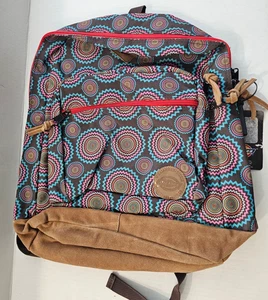 Dickies Venice Suede Leather Bottom Polyester Printed Laptop Backpack Padded - Picture 1 of 7
