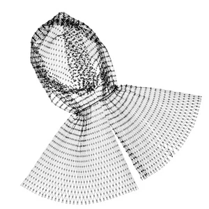 Fishing Net Hat Scarf for Women Rhinestone Mesh Headband Miss Hair - Picture 1 of 12