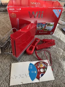 Nintendo Wii Super Mario Bros 25th Anniversary Edition Red Console Box Numbers - Picture 1 of 15