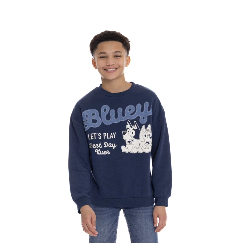 Bluey Boys Crewneck Sweatshirt Size L 10/12