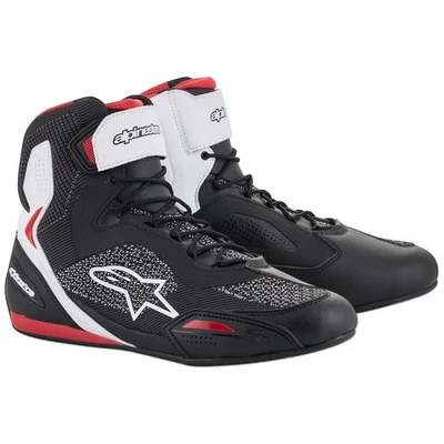 Zapato de montar Alpinestars negro/blanco/rojo Faster-3 Drystar (para hombre talla 8 1/2) Foto 1 de 4