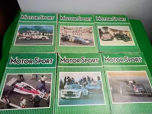 MotorSport Magazine 1976 x 6 Issues Vintage Cars Motoring - Imagen 1 de 24