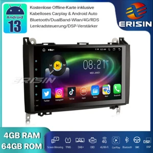 9" Android 14 Autoradio Navi Mercedes A/B Klasse W169 W245 Sprinter Vito Crafter - Bild 1 von 22