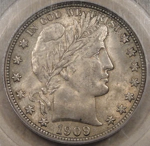 1909 Barber Half Dollar 50c PCGS Certified MS64 - Picture 1 of 4