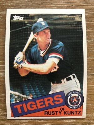 1985 Topps RUSTY KUNTZ Baseball's Dirtiest Funniest Name Real Trading Card #73 - Image 1 of 2