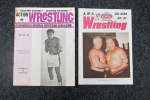 VINTAGE 1970s WRESTLING PROGRAMS LOT**ANDRE THE GIANT, MUHAMMAD ALI**MORE** - Picture 1 of 4