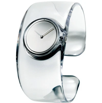 Reloj de cuarzo ISSEY MIYAKE SILAW001 brazalete transparente “O” diseñado por Tokujin Yoshioka Foto 1 de 4