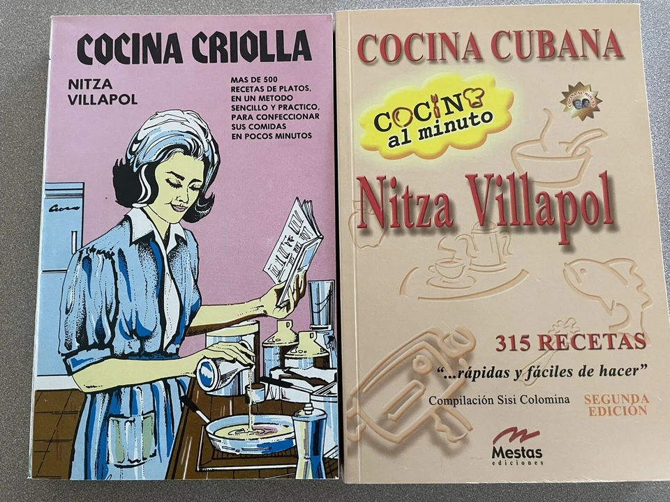 1 COCINA CUBANA & 1 COCINA CRIOLLA De Nitza Villapol Receta d La Cocina Cubana