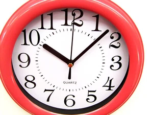 RELOJ DE PARED DE COCINA DE CUARZO COLOR ROSA 7.5" - ARTÍCULO N° SC 129 R - Imagen 1 de 3