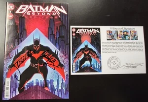 Batman Beyond: Neo-Year (2022) #1 SIGNED Collin Kelly Jackson Lanzing Notarized - Picture 1 of 6