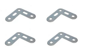 4 x Meccano Compatible Bell Crank without Boss 3x3 Holes, in zinc (127) - Picture 1 of 1