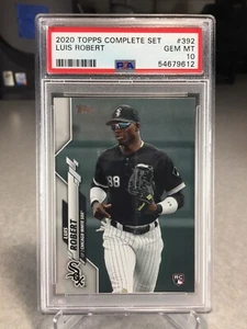 2020 Topps Complete Set Luis Robert Rookie #392 - PSA 10 - Chicago White Sox - Picture 1 of 2