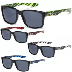 Locs Shades Striped Arms Glasses Dark Lens Flattop Cholo Black OG Sunglasses - Picture 1 of 9