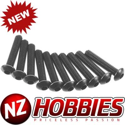 Axial AXA115 Hex Socket Button Head M3x10mm Black (10) - Image 1 of 2