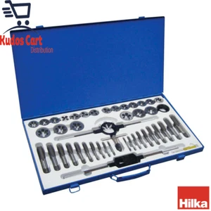Hilka 45 Piece Tungsten Steel Tap & Die Set Screwdriver Wrench Alloy Steel Case - Picture 1 of 12