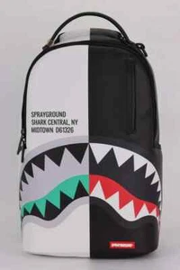 Mochila escolar Sprayground Central Reflex DLXV🔥Nueva bolsa de libros negra/blanca - Imagen 1 de 10