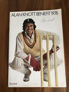 Alan Knott - Kent - England -Signed Benefit 1976 Souvenir - Picture 1 of 6