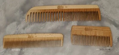 Lot of 3 - Aloha Wooden Combs Beard Comb, Hair Comb  - Image 1 of 4