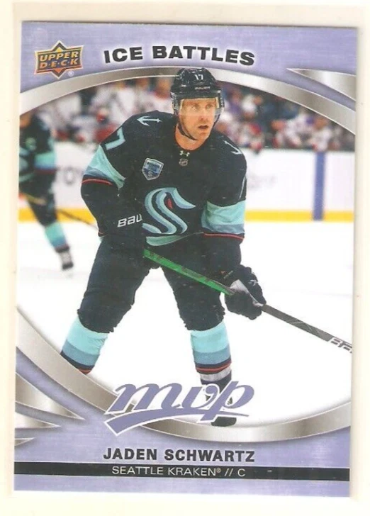 Jaden Schwartz 2023-24 UD MVP Ice Battles Parallel #55 Kraken - Image 1 of 1