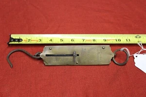 Antigua herramienta de granja de cocina coleccionable vintage Chatillon's escala de latón de 25 lb 1892 - Imagen 1 de 3