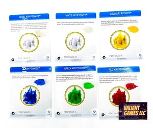 DC Heroclix All 6 Kryptonite Set w/ Cards Superman Set - Picture 1 of 1