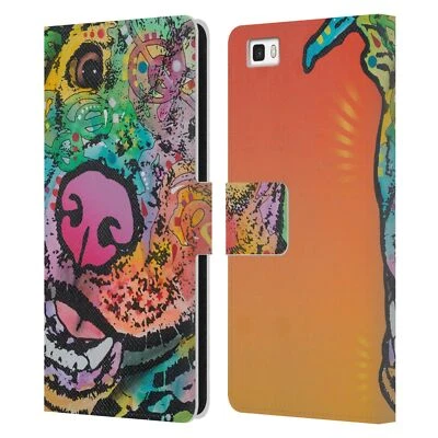 OFFICIAL DEAN RUSSO DOGS 3 LEATHER BOOK WALLET CASE COVER FOR HUAWEI PHONES 2 - Image 1 of 4
