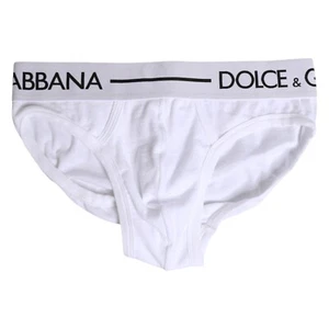 DOLCE & GABBANA Underwear White Cotton Stretch Regular Brief IT4 / US S 80usd - Picture 1 of 5