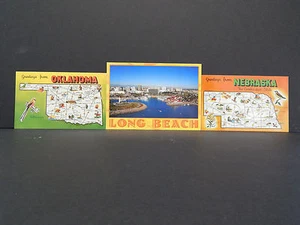 Postkarten. 3er Set aktuelle Oklahoma, Nebraska, Long Beach Kalifornien - Bild 1 von 4