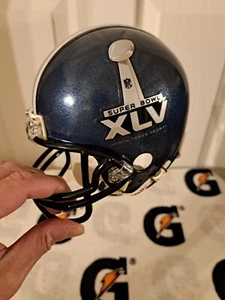 Super Bowl 45 XLV NFL Mini Helmet Green Bay Packers Steelers Aaron Rodgers - Picture 1 of 9