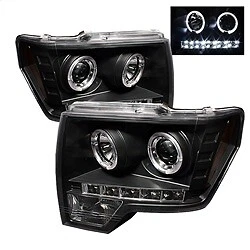 Spyder para Ford F150 09-14 Proyector Faros Modelo Halógeno - LED Halo Foto 1 de 4
