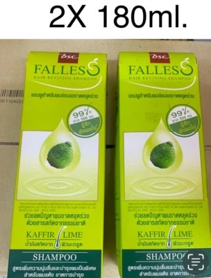 2x Champú BSC FALLESS FALLES Kaffir Lime Essence Hair Falls Extra Suave 180 ml Foto 1 de 4