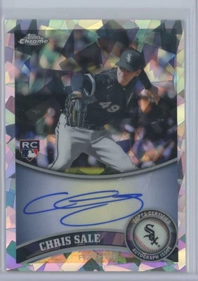 2011 TOPPS CHROME ROOKIE AUTOGRAPHS ATOMIC REFRACTORS CHRIS SALE RC 03/10 - Image 1 of 2