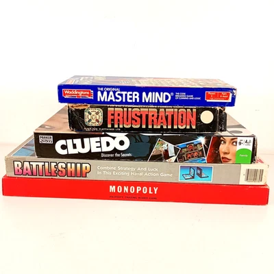 Classic Family Board Game Bundle - Cludeo, Monopoly, Frustration, Battleship - Image 1 of 4