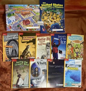 Lot Of 3rd Third Grade Homeschool Curriculum Learning Wonders Workbooks McGraw - Picture 1 of 5