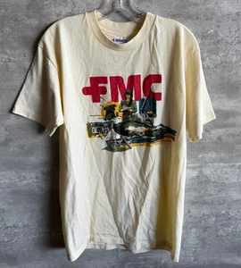 Vintage 1990s Hanes FMC Corporation American Chemical Manufacturing Tshirt Sz L - Picture 1 of 5
