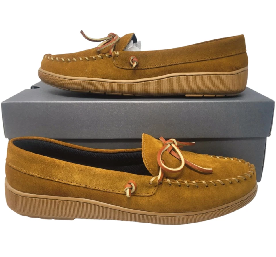 Hush Puppies Men's Moccasin Slippers Sz. 10 Leather - Image 1 of 4