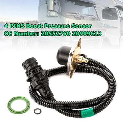 4 PINS Boost Pressure Sensor 20552760 20909613 Per Volvo FH16 FL6 FM10 FM7 FH12. - Image 1 of 4