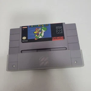 1981 Super Nintendo SNES Super Mario World Videospiel mit Plastikhülle - Bild 1 von 4