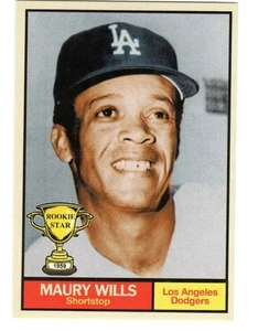 Maury Wills Los Angeles Dodgers / MC Rookie Stars #9 NM+ - Bild 1 von 2