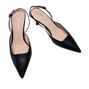 Guilhermina Slingback schwarz spitz zulaufend Eleganz Heels. Größe 8M - Bild 1 von 5